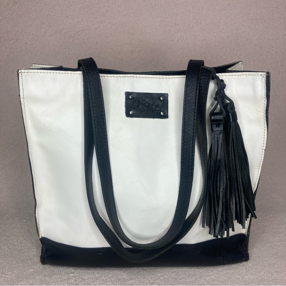 Patricia Nash Elegant Black and White Tote